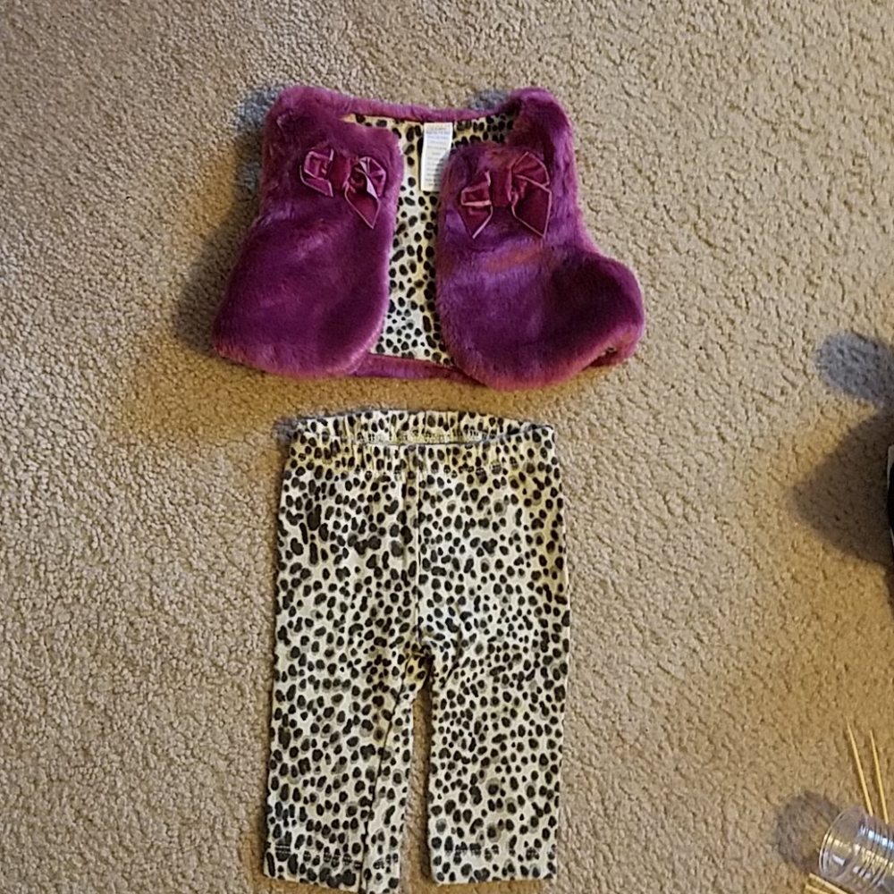 0-3 month girl vest set